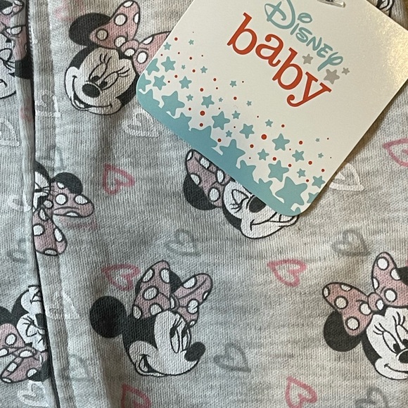NWT Baby Disney Minnie Mouse Romper Size: 9M Color: Gray - Picture 5 of 11